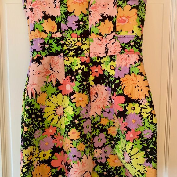 Shoshanna Strapless Floral Romper, Size 2 - Picture 2 of 2